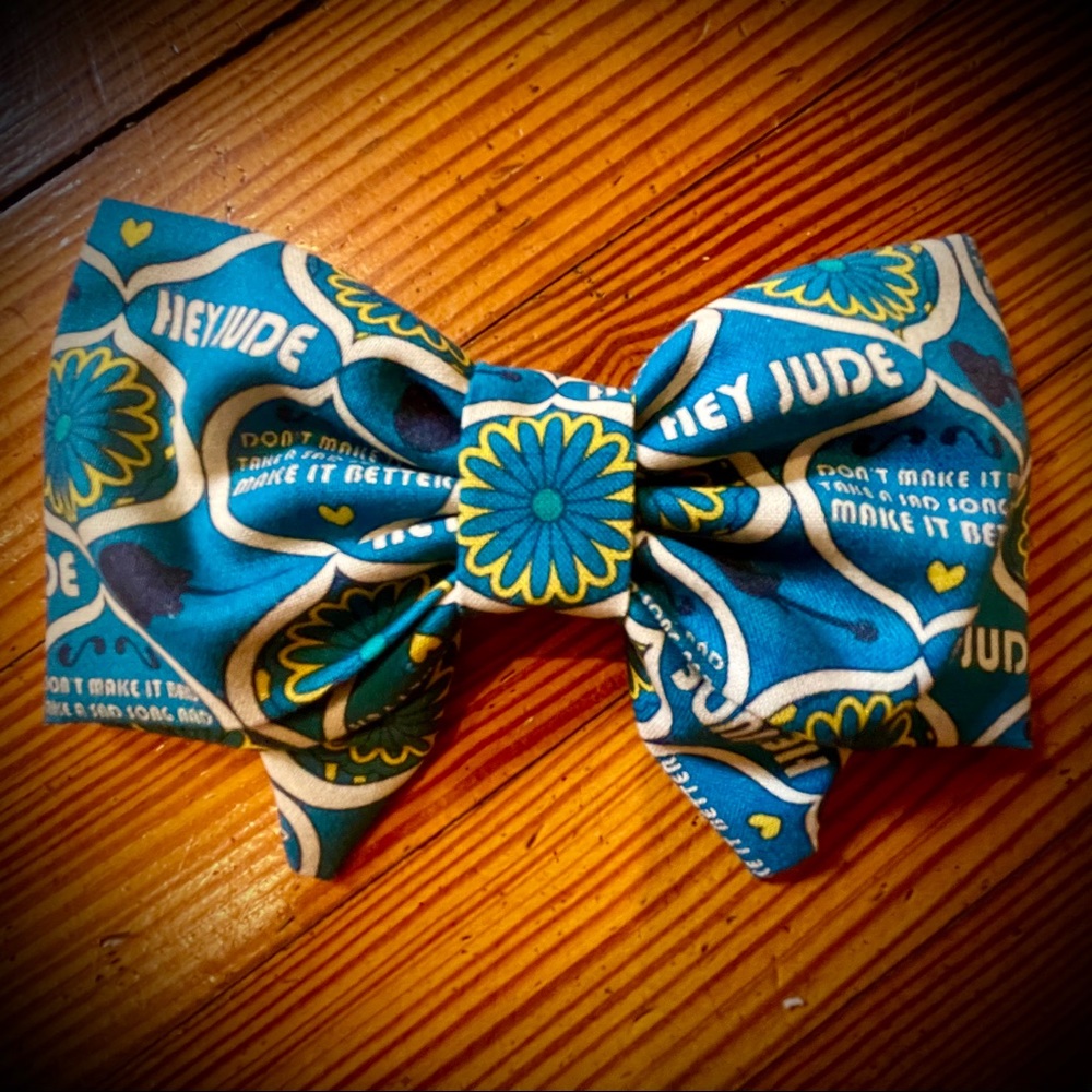 The Beatles Hey Jude Handmade Girls Hair Bow